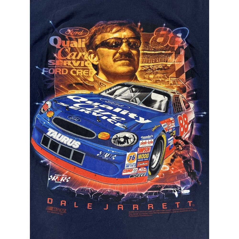 Chase Authentics NASCAR Dale Jarrett 88 Quality Care Service Tee Shirt / Size XL